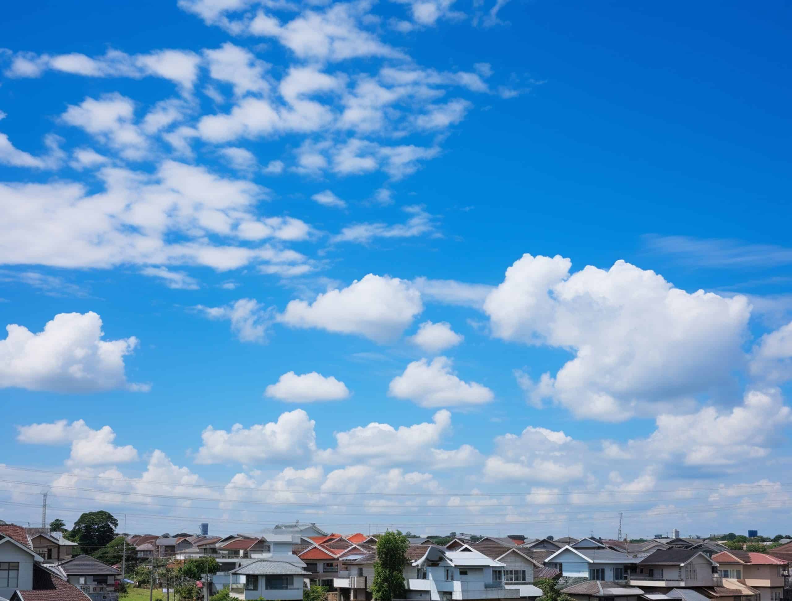 photorealistic style clouds city scaled